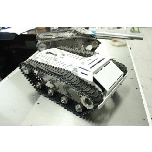 Metal Shock Absoption Tank Car Chassis Robot Smart Suspension Car Tracked Crawler Catepillar With Metal Track DIY RC Mobile Toy