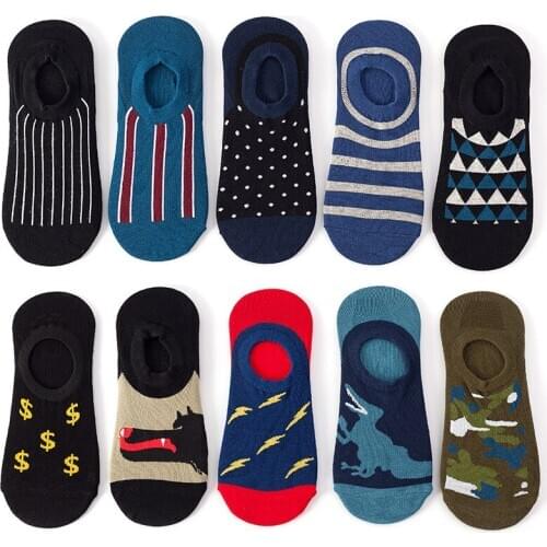 Men Cotton Socks Women Happy Socks Female Male Short Ankle Boat Socks Harajuku Woman Sock Slippers No Show