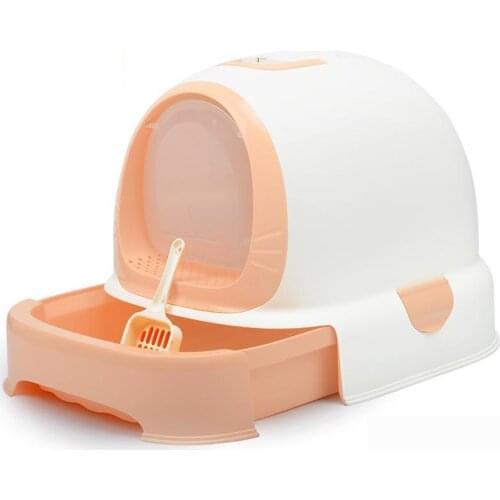 New Drawer Type Cat Litter Bowl Large Fully Enclosed Cat Toilet Cat Sand Bowl Anti-splash Deodorant Cat Supplies
