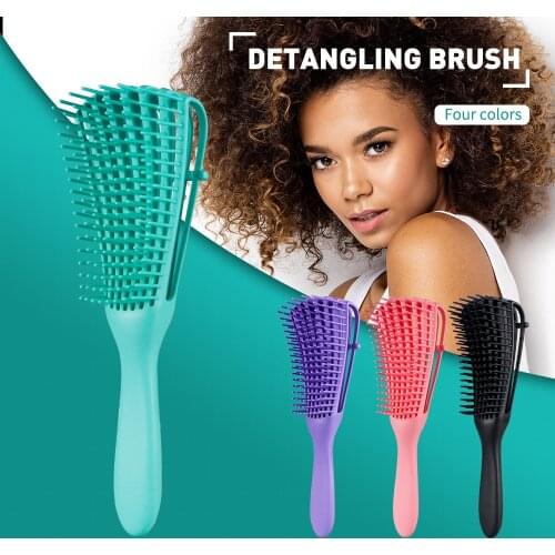 Hot Octoups Comb Hair Wig Hairdressing Brush Detangler Professional Women Detangling Hair Brush For Curly Hair Wavy