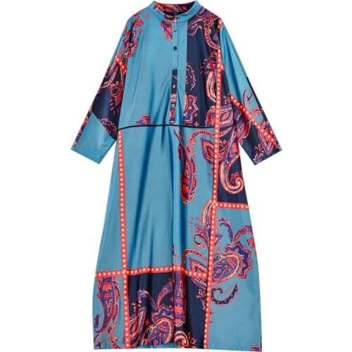 Spring Autumn New Style Long Sleeve Luxurious Retro Robe Elegant Boho Vestidos Harajuku Pastel Plus Size Dress Women