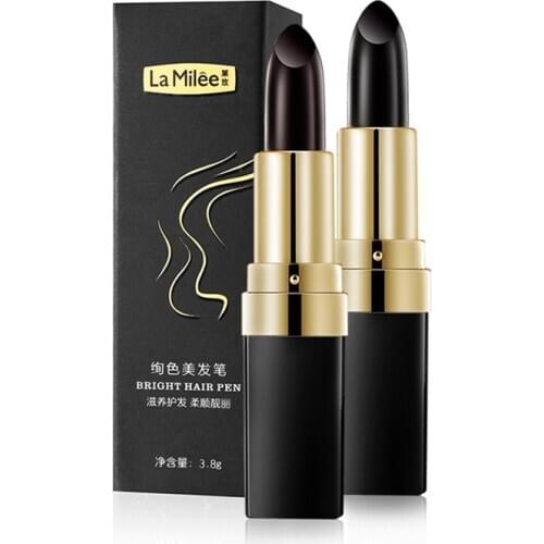 Fashion Hair Dye Sticks Like Instant Gray Root Coverage Hairs Color Modify Cream Stick Temporary Cover Up White Hair Colour Dye