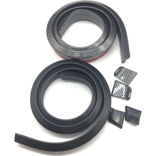 Universal Car Styling Carbon Fiber Spoilers Styling DIY Refit Spoiler Roof Wings Trunk Lip Sticker Kit Tail Rubber SAMURAI