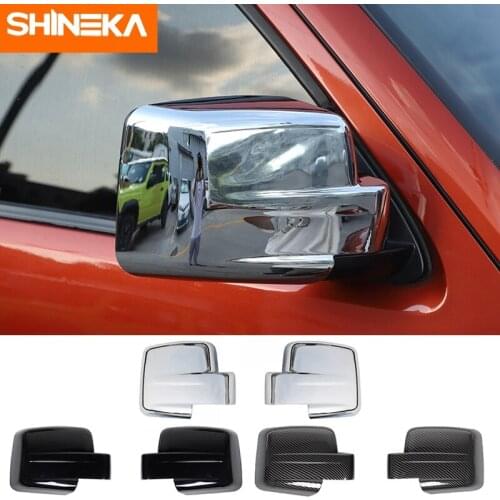 SHINEKA Mirror & Cover For Dodge Nitro 2007-2012 Car Rearview Mirror Decoration Shell Cover Sticker Accessories For Jeep Liberty
