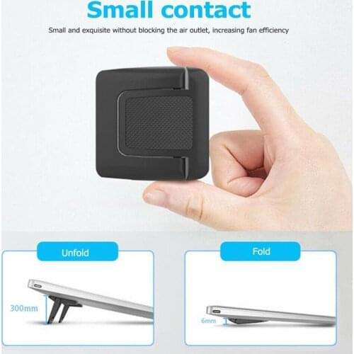 1Pair Aluminum Notebook Stand Pair Laptop Stands Lightweight Laptop Cooling Foldable Tablet Bracket Metal Stand Holder Vert B5S1