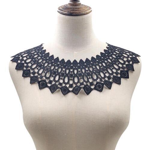 1Pcs Lace Fabric Dress Applique Blouse Sewing Trims DIY Neckline Collar Costume Decoration Accessories