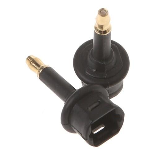 2 Pcs Toslink Female To 3.5mm Male Mini Plug Digital Optical Adapter Converter
