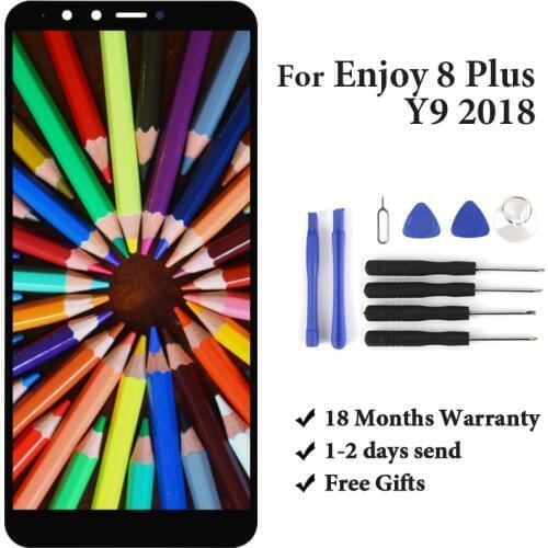 5.93''For Y9 2018 LCD Enjoy 8 Plus Touch Screen FLA-L22 FLA-LX2 FLA-AL00 FLA-LA10 Assembly Display Spare Parts