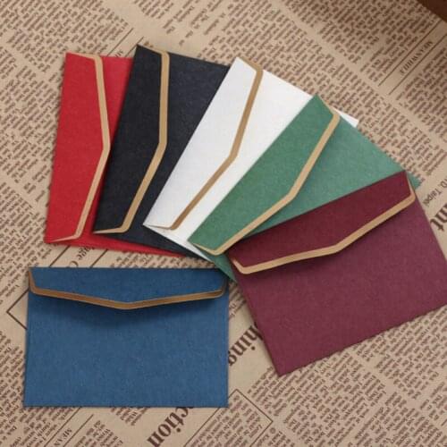 50pcs/lot-10*7cmcm Mini Paper envelope wedding invitation envelope gilt envelope high-grade business invitation card envelope