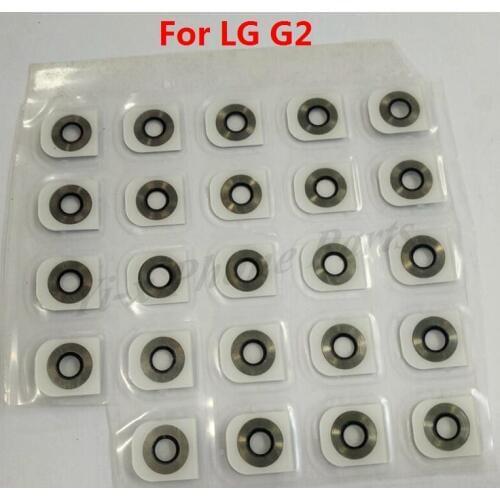 50PCS/lot Back Rear Camera Lens Acrylic Cover with Adhesive Tape for LG G2 Replacement Parts