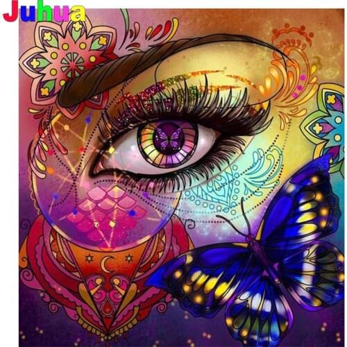 Abstract eye diy Diamond painting 5d full drill butterfly diamond embroidery mosaic stitch home decor