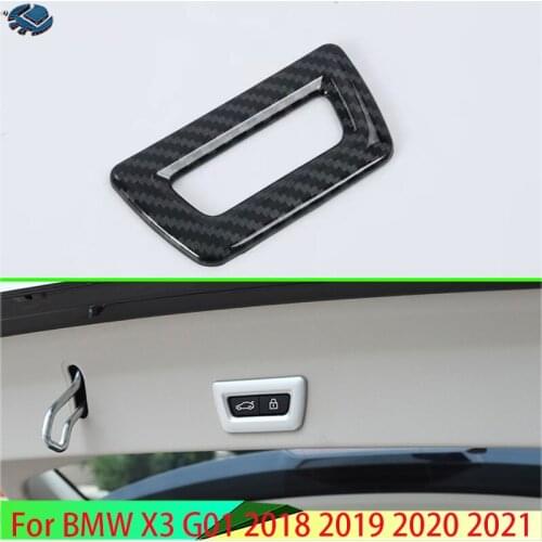 For BMW X3 G01 2018 2019 Car Accessories Rear Trunk Tailgate Door Handle Bowl Catch Cover Trim Molding Garnish
