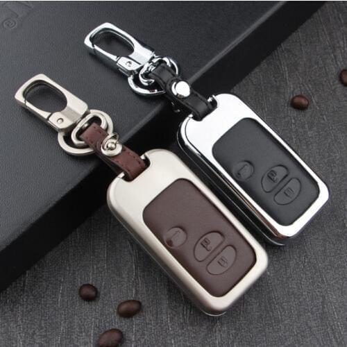 Car Key Holder For Toyota Land Cruiser Prado 150 Camry Prius Crown For Subaru 2013 2014 Foreste Outback XV Legacy Key Cases