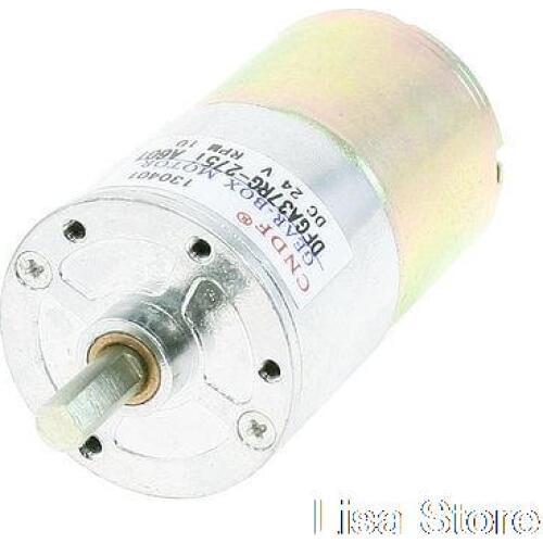 DFGA37RG 13.14Kg.cm 6mm Shaft Permanent Magnetic Gear Box Motor 10 RPM DC 24V