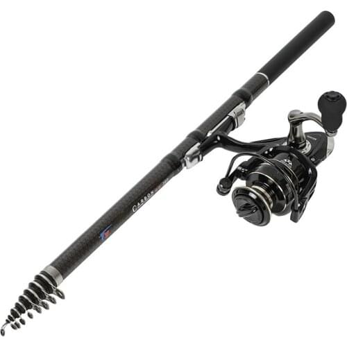 Portable 1.8M 2.1M 2.4M 2.7M 3.0M 3.6M Telescopic Carbon Fishing Rod Travel Sea Boat Mini Rock Fishing Rod Spinning M Power