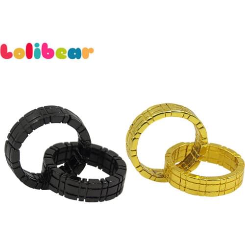 Himber Ring (Black/Gold Color Available) Linking Ring Magie Close Up Street Gimmick Props Magic Tricks Comedy Easy For Child