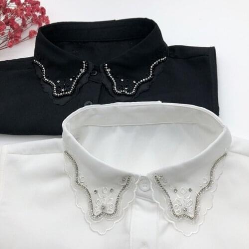 Korean Wild Fake Collars for Women Sweater Dress Decoration Lady Shirt Detachable Collar Removable Blouse Tops False Collars