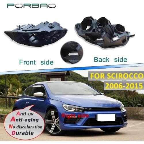Headlight housing base For SCIROCCO HID 2006-2015 Car rear base Replacement Headlight back base