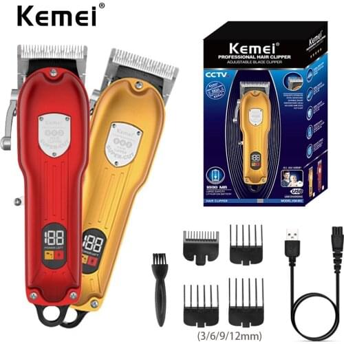 Kemei Mens Electric Hair Clippers Clippers Cordless Clippers Adult Razors Professional Trimmers Corner Razor Hairdresse Kit