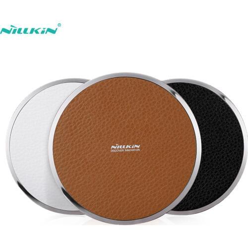Nillkin 10W PU Leather Qi Fast Wireless Charger Pad for iPhone 11 Xs Max X for Samsung Note 10 10+ S10 S9 for Huawei for Xiaomi