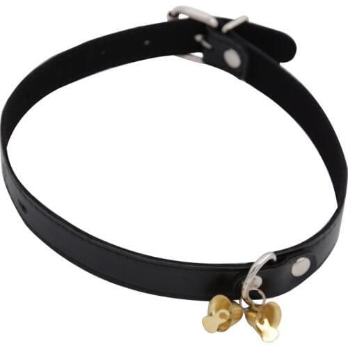 Sex Toys Collar Choker Bell PU Leather Slave BDSM for Women Necklace Fetish Bondage Restraints Erotic Dog rope adult games