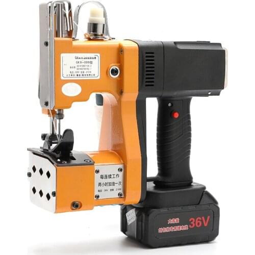 Portable Automatic Charging Sewing Machine Woven Bag Packaging Machine Sealer Handheld Lithium Battery Sewing and Sealing Tool