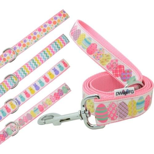 4FT 5ft Easter Egg Bunny Dog Leashes Strong and Durable Leash,1" Wide Dog Leashes for Medium and Large Dogs Training Dog Leash