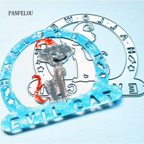 Clearance sale Terrorist cat paper die metal craft stencils punch dies cutting Scrapbooking DIY Easter album cards