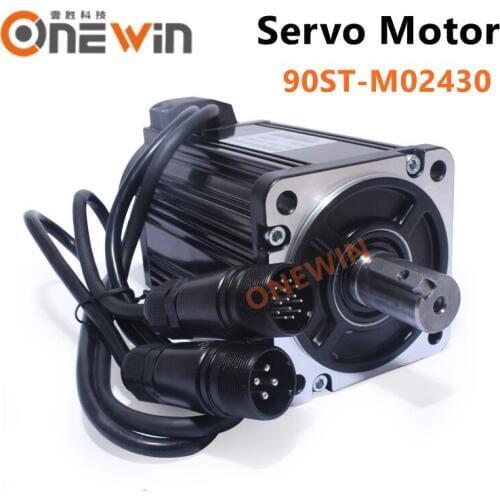 90ST-M02430 750W 220V AC servo motor driver 3000rpm 2.4N.m permanent magnet