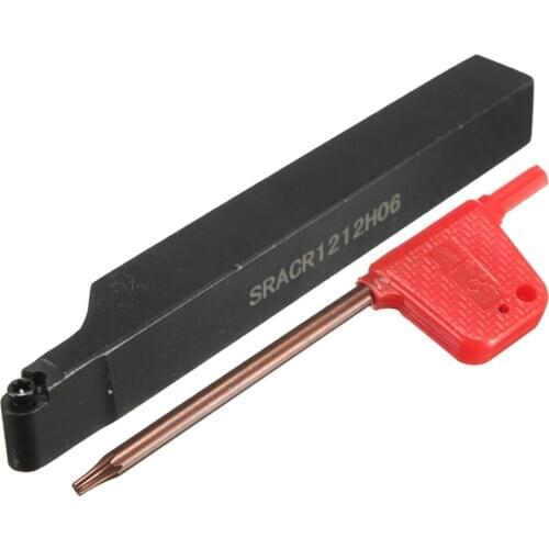 SRACR1212H06 Steel Internal Lathe Boring Bar Holder Tool And T8 Wrench Set