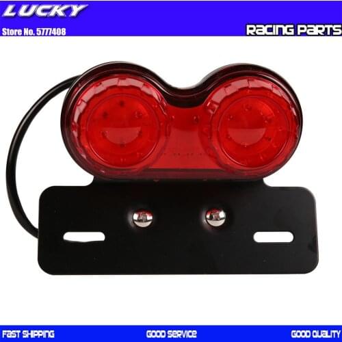 Motorcycle Universal LED Tail Brake Turn Signal Light For On ATVs Dirt Bike Custom Chopper Cruiser Buggy Etc