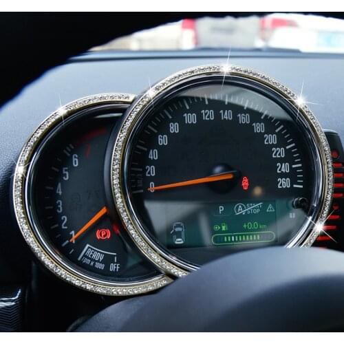 Tachometer Decorative cover Rhinestone Decorative stickers For BMW MINI Cooper S F54 F55 F56 F57 F60 Interior modification