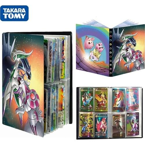 TAKARA TOMY 240PCS Pokemon Cards Album Book Cool Anime Arceus Folder Cartoon Pikachu Game Card EX GX Collection Binder Toy Gift