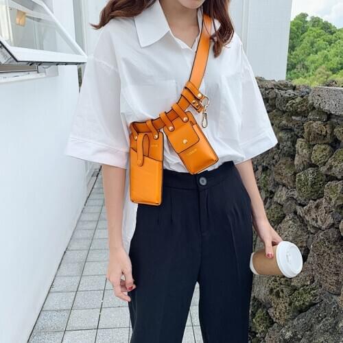 HATCYGGO Women Waist Belt Bag Luxury Fanny Pack Female Fashion Leather/Crossbody Pouch Bags Girl Bum Bag Phone Waist Pack