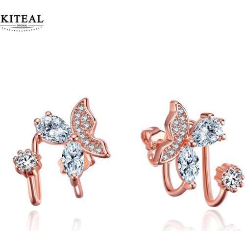 KITEAL Xmas Gift women earring Butterfly earrings butterfly earings fashion jewelry Fashion Popular Luxury Jewelry
