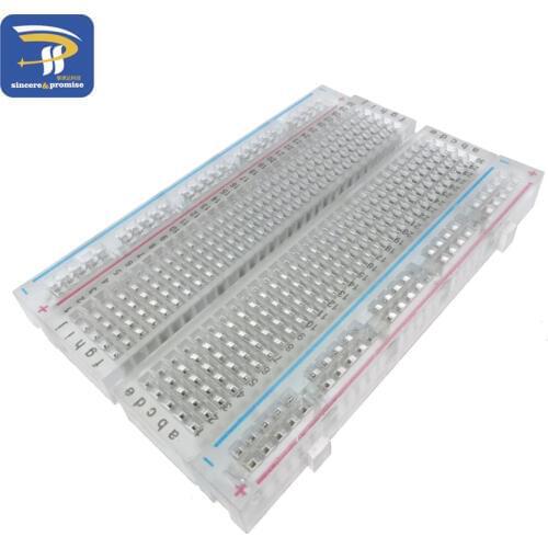 1 Pcs New 400 Tie Points Solderless PCB Breadboard Mini Universal Protoboard DIY Bread Board for Bus Test Circuit Board