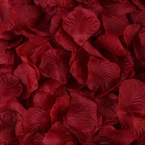 1000pcs 5*5cm Rose Petals Wedding Decoration Romantic Artificial Rose Flower Leaves Wedding Engagement bridal Supplies accessory