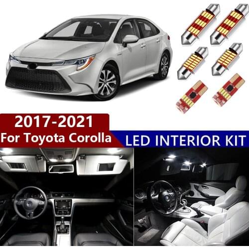 12pcs For Toyota Corolla 2017 2018 2019 2020 2021 Led Interior Light Kit Canbus Dome Map License Plate Reading Room Led Bulbs