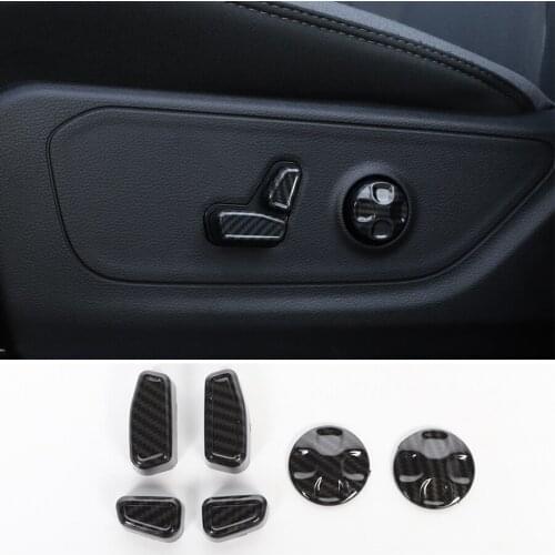6pcs/set Car Accessories Electric Seat Adjustment Decorative Cover for Dodge RAM 2010