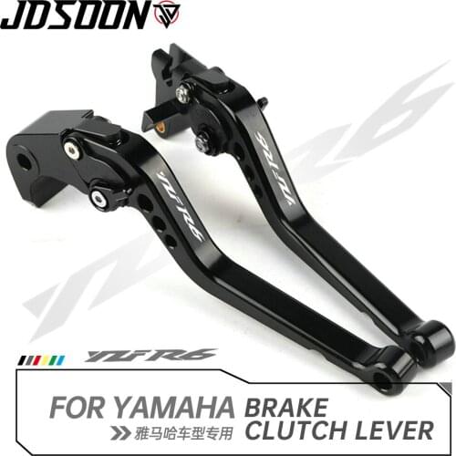 LOGO YZFR6 For Yamaha YZFR6 YZF R6 2005 2006 2007 2008 2009 2010 2011-2016 Motorcycle Accessories CNC Short Brake Clutch Levers