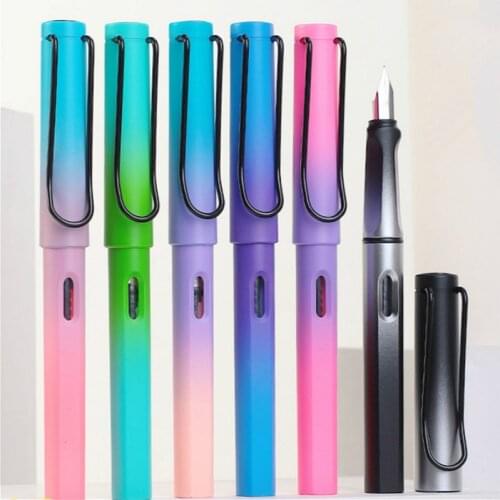 Luxury Quality Gradient Colors Business Office Fountain Pen Student School Stationery Supplies Ink Nibs for Fountain Pens