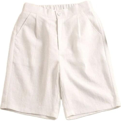 Cotton And Linen Casual Shorts Womens Plus Size 2021 Summer New Style Korean High-Wshorts Womens Thin Wide-Leg Shorts