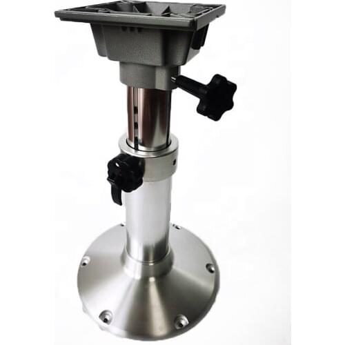 TopwellRV Adjustable Aluminum Oxide Boat Marine Seat Pedestal Stand Bracket Without Slide