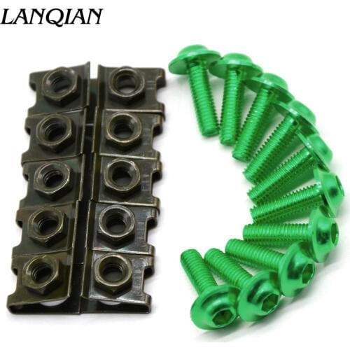 10 pieces 6mm motorbike screwse body fairing For Honda RC51 / RVT1000 SP-1/SP-2 VF750S SABRE