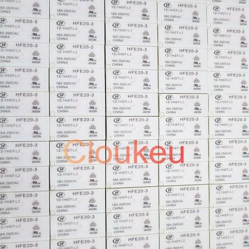 100Pcs Relay HFE20-3-5 12 24-1HST-L2 5V 12V 24V 16A 5pin