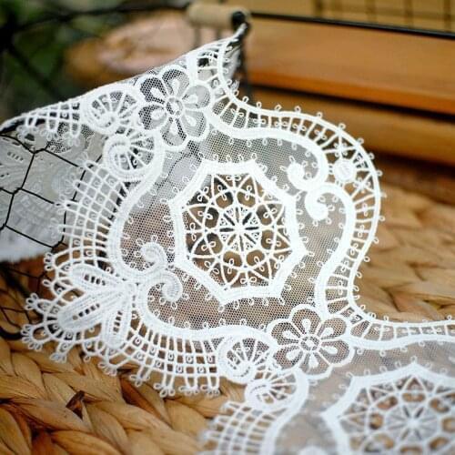 3 Yard 15cm hot sale solid color French Chantilly lace fabric and trim DIY kid dress shirt skirt accessory Bridal Lace