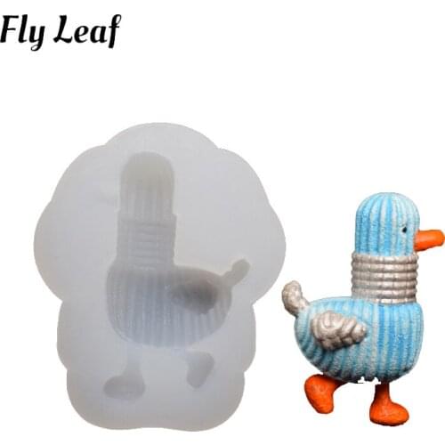 3D Variety of Animals Silicone Mold Animal Series 6 Cake Mold DIY Cute cheering duck elk sika deer honeycomb dolphin Decorating