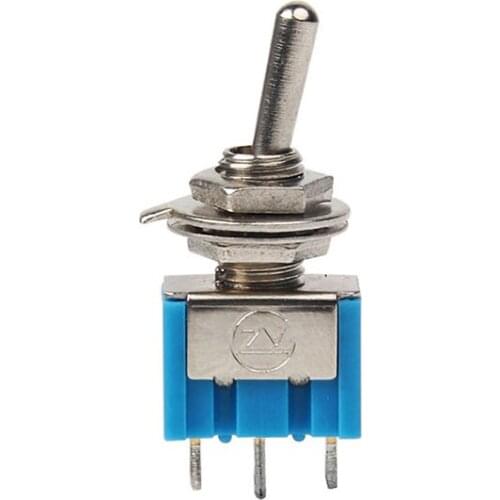 5PCS MTS-103 ON-OFF-ON 3 Pin 3 Position Mini Latching Toggle Switch AC 125V/6A 250V/3A good quality