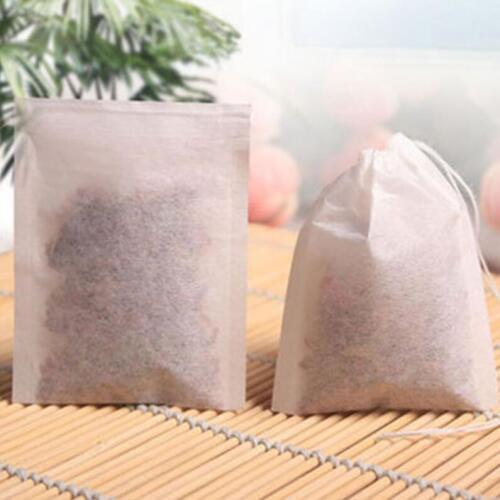 60x80mm Wood Pulp Filter Paper Disposable Tea Strainer Filters Bag Single Drawstring Heal Seal Tea Bags LX2319