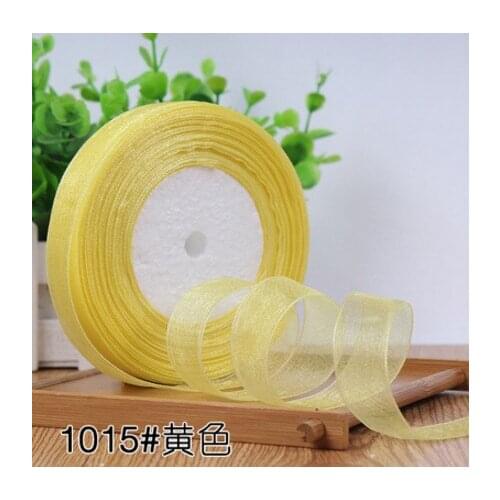 A011 Sewing &crafts accessories 2cm transparent polyester organza ribbon gift package material for wedding props